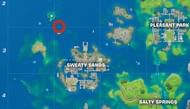 The Aquaman trident location at Coral Cove